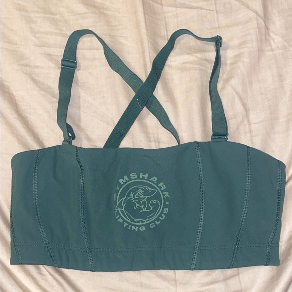 Teal Gymshark Sports Bra